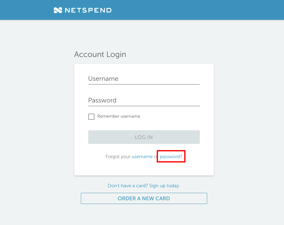 netspend login