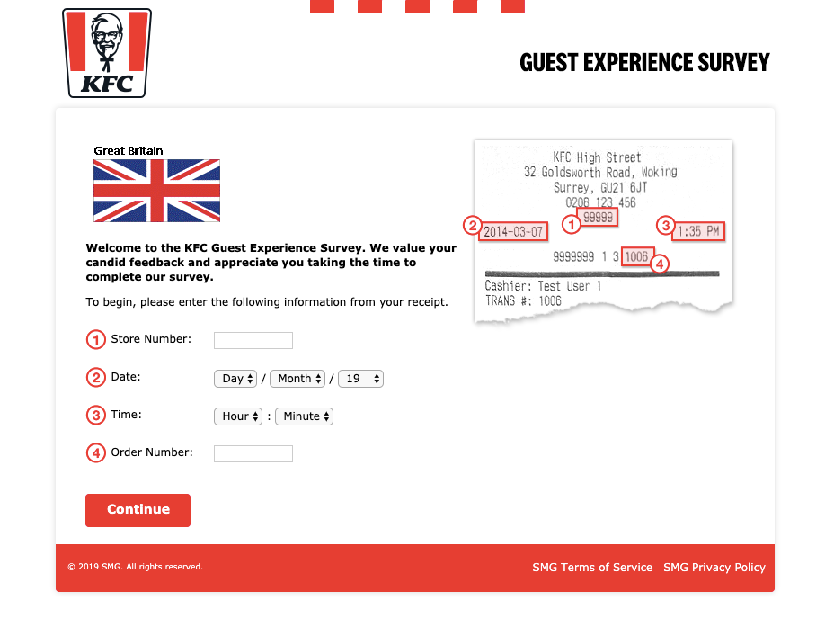 KFC Great Britain Survey