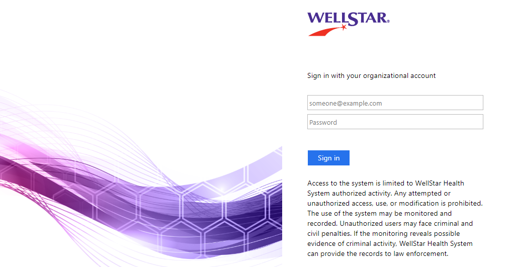 WellStar account Login