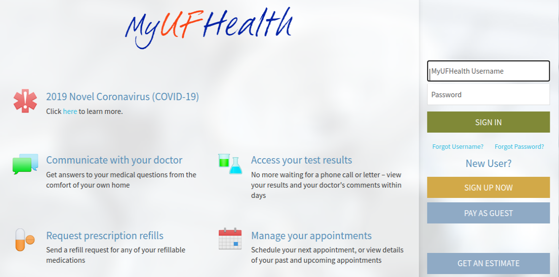 MyUFHealth Login